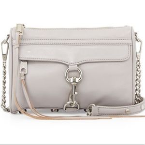 Rebecca Minkoff Mini M.A.C. Crossbody Purse Smoke Grey